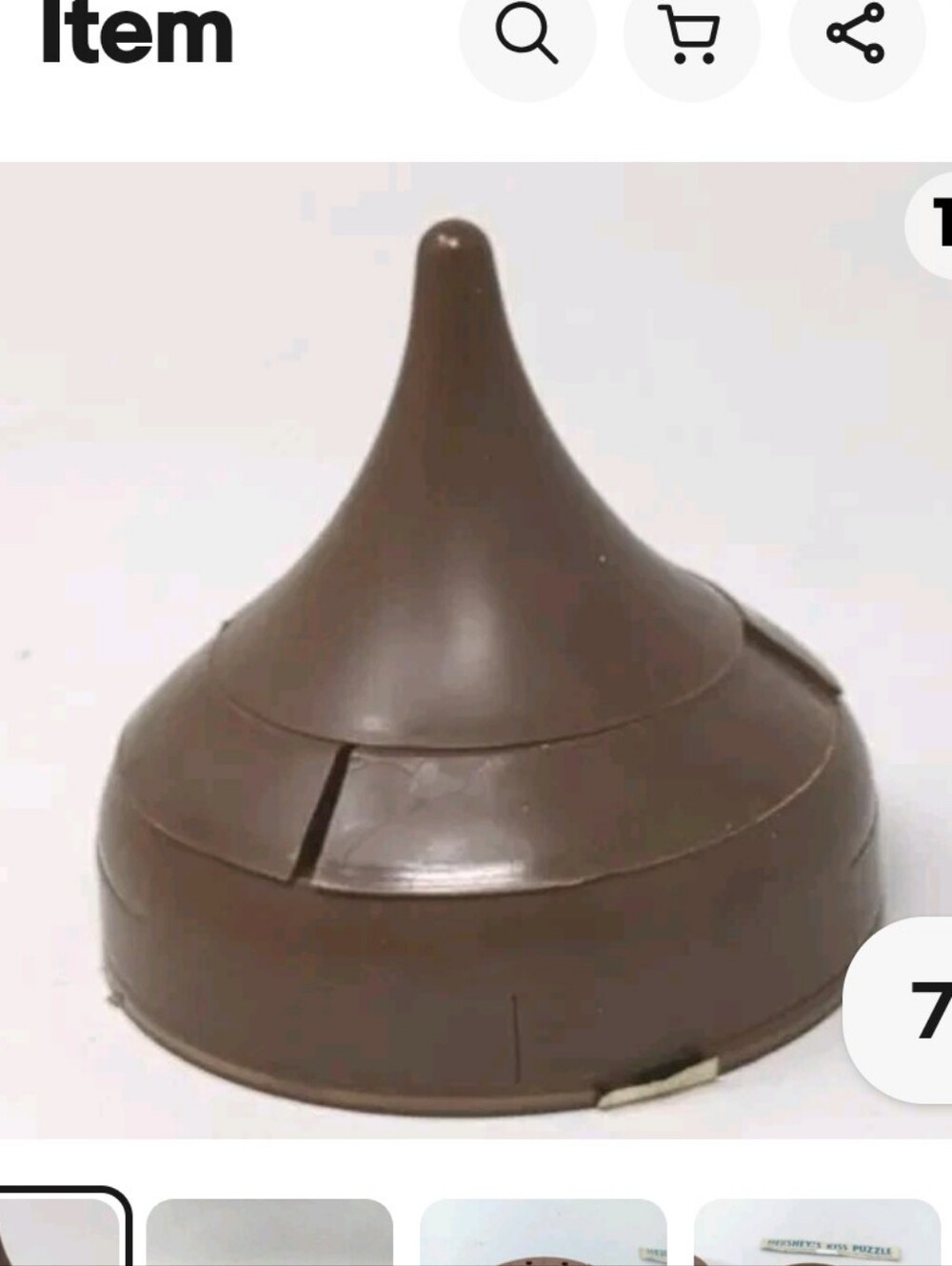 Vintage Hershey's Kiss Puzzle Brain Teaser